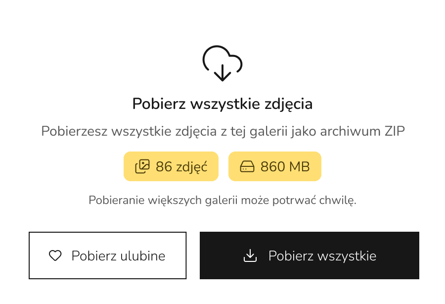 Pobieranie pojedynczo lub ZIP
